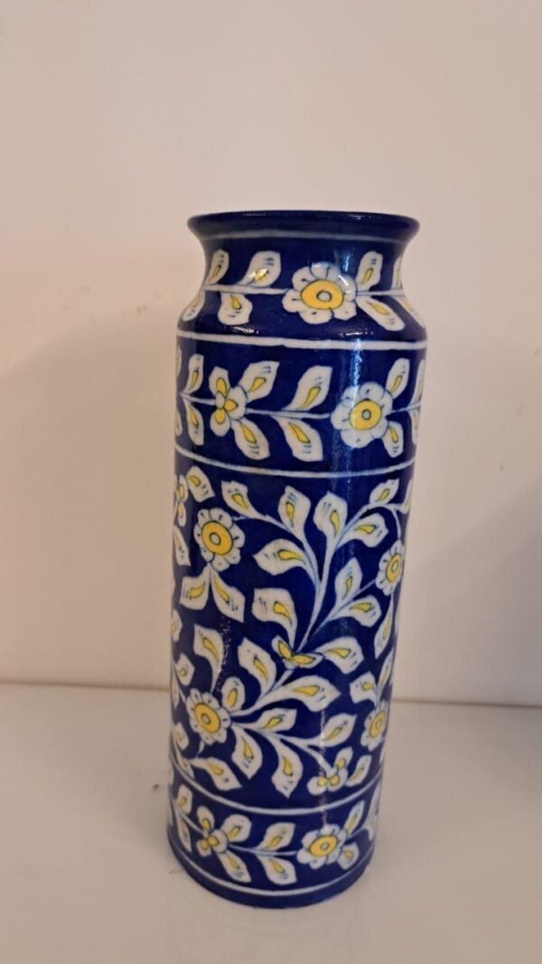 Pottery Flower Vase with Intricate Details